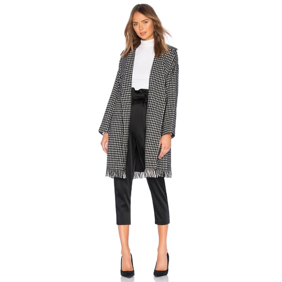 Tularosa Jackets & Blazers - NWT Tularosa Heidi Coat Ivory Houndstooth Medium